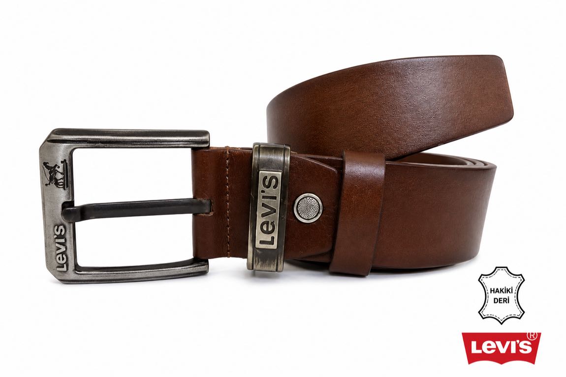 Levi's Kahverengi Deri Kemer 4,5 cm — görsel 5/11