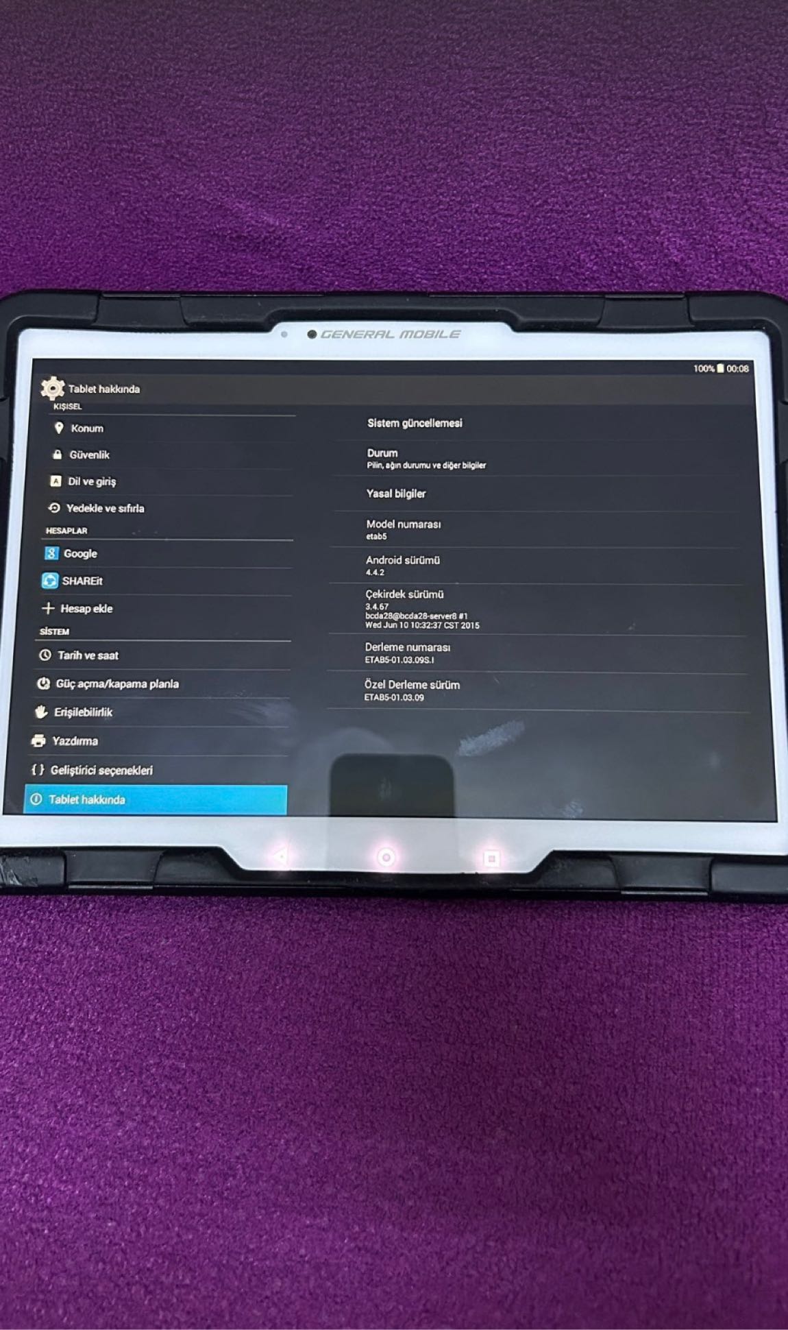 General Mobile Tablet — görsel 6/8