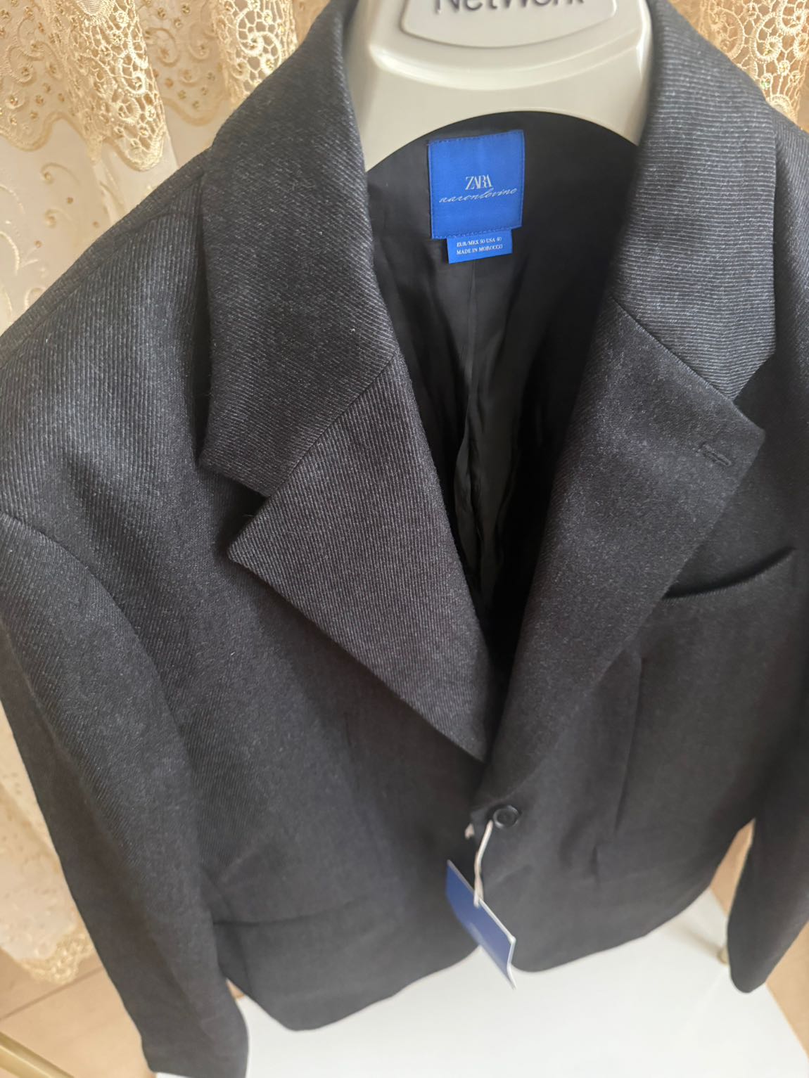 ZARA AARON LEVINE SAF YÜN BLAZER CEKET — görsel 4/9