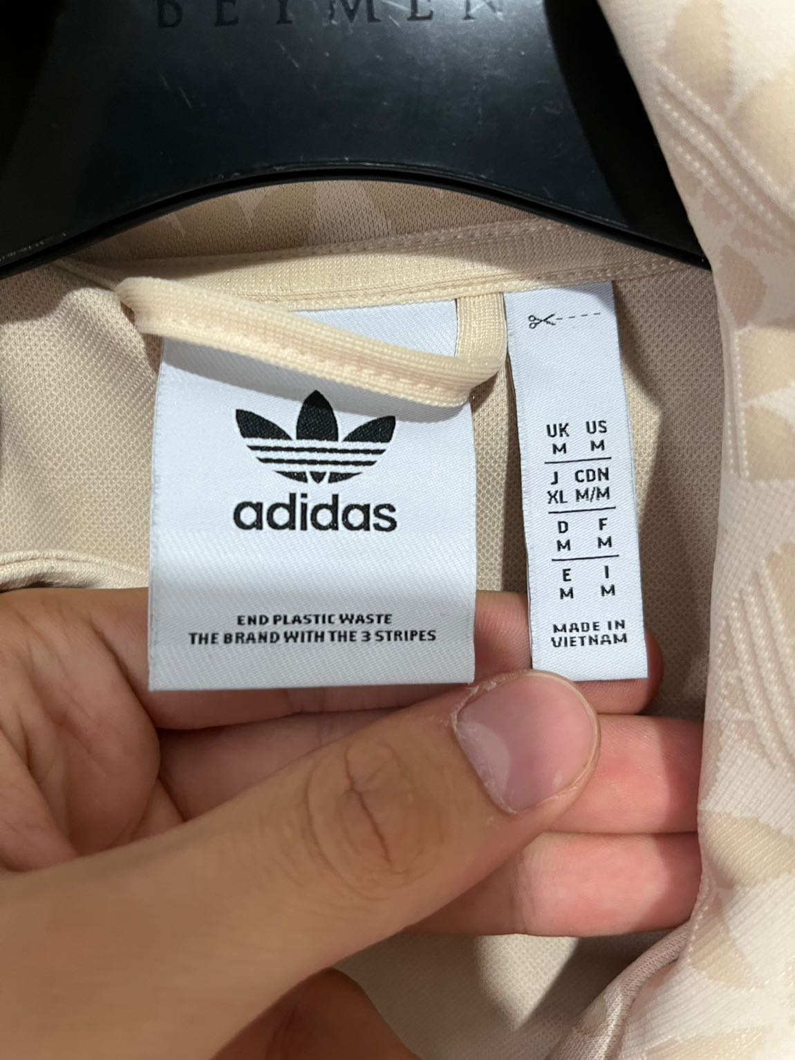 Adidas hologram Bej Fermuarlı Ceket — görsel 2/5