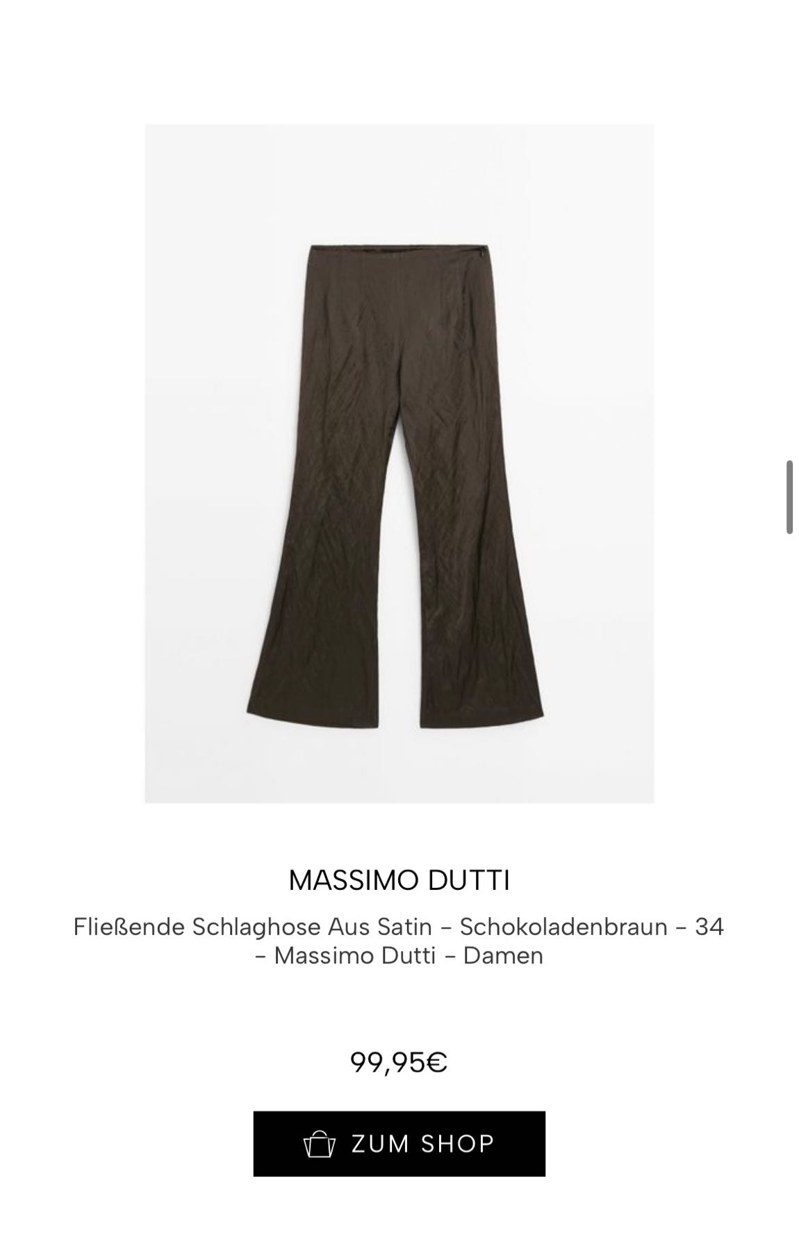Massimo Dutti Satin Blazer Takım — görsel 3/14