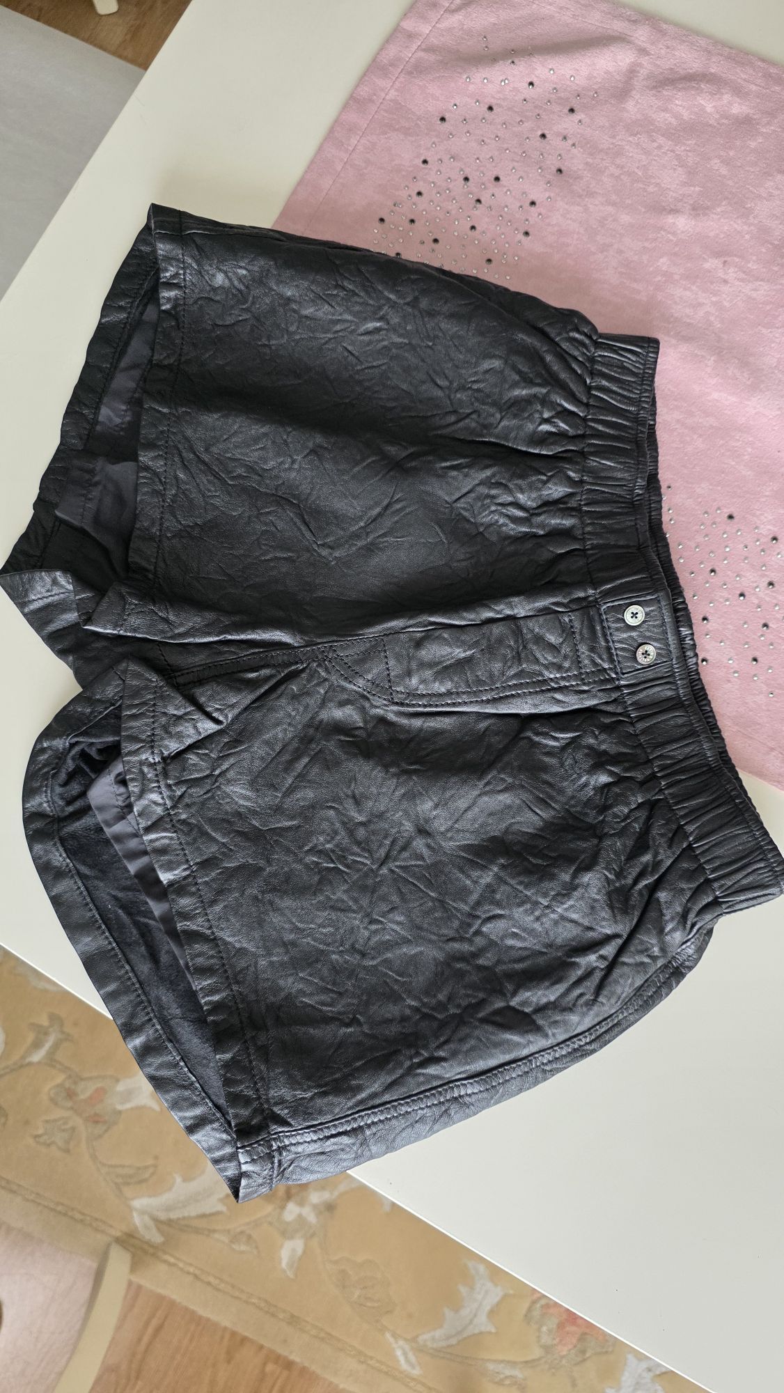 Zadig & Voltaire Buruşuk Deri Şort — görsel 7/20
