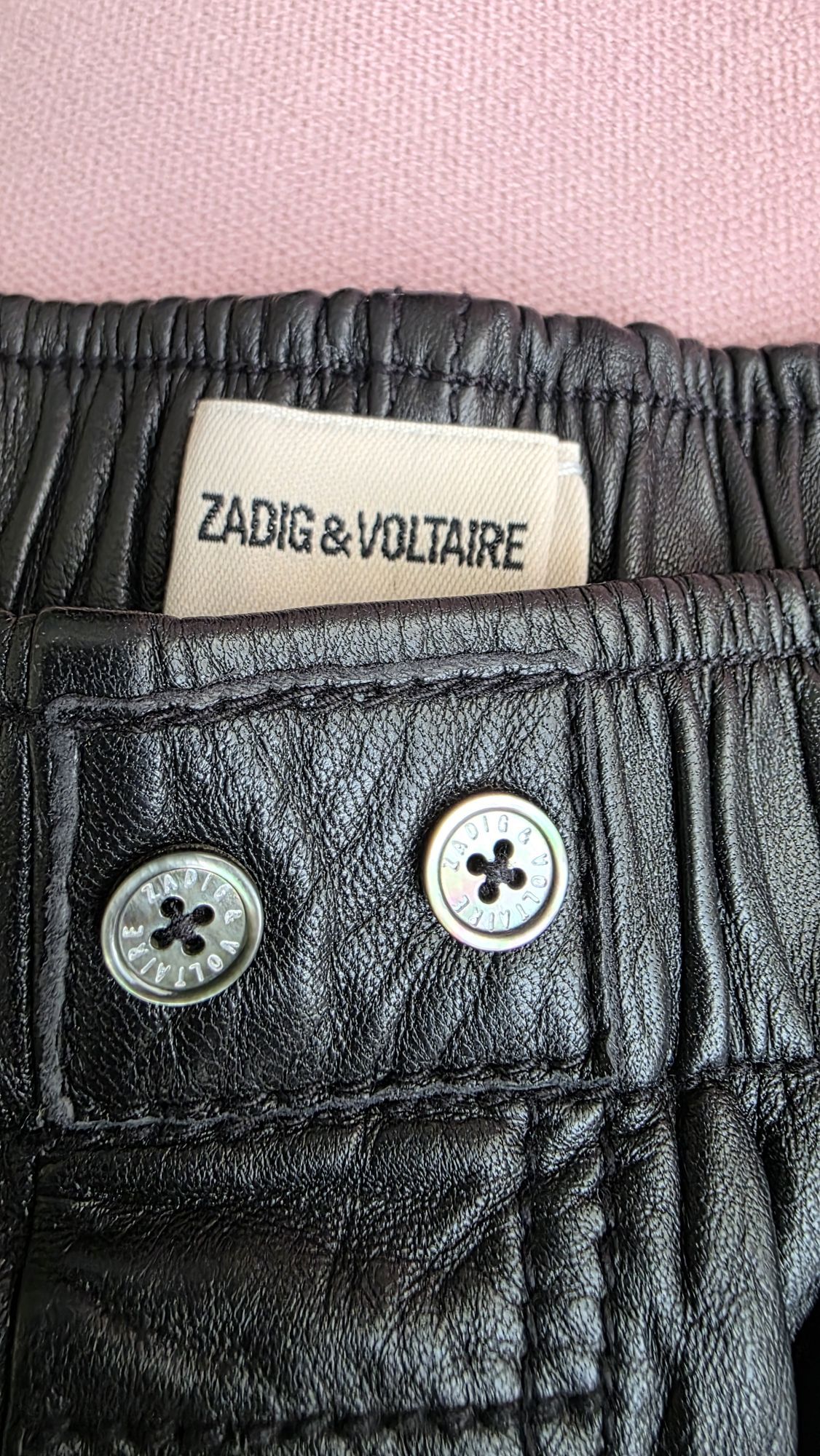 Zadig & Voltaire Buruşuk Deri Şort — görsel 10/20