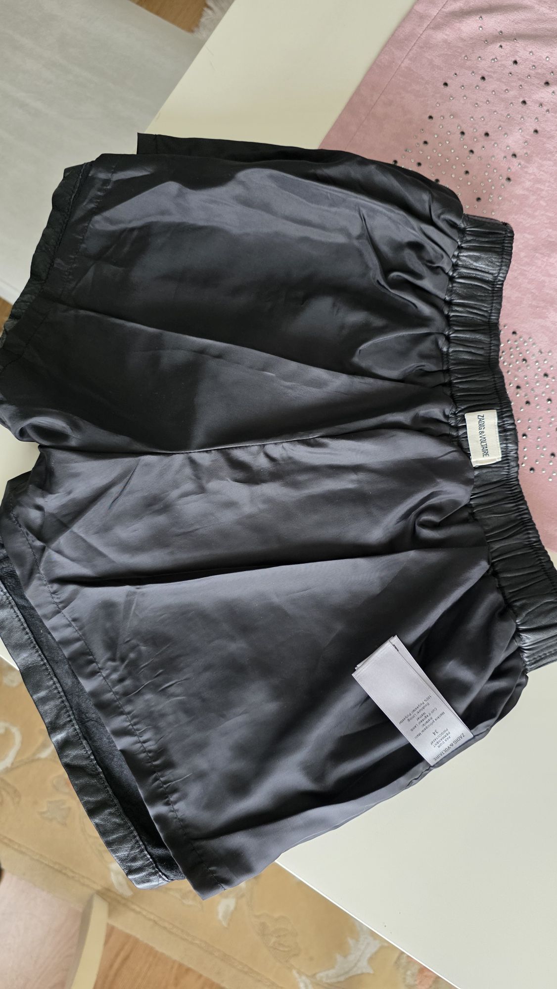 Zadig & Voltaire Buruşuk Deri Şort — görsel 9/20