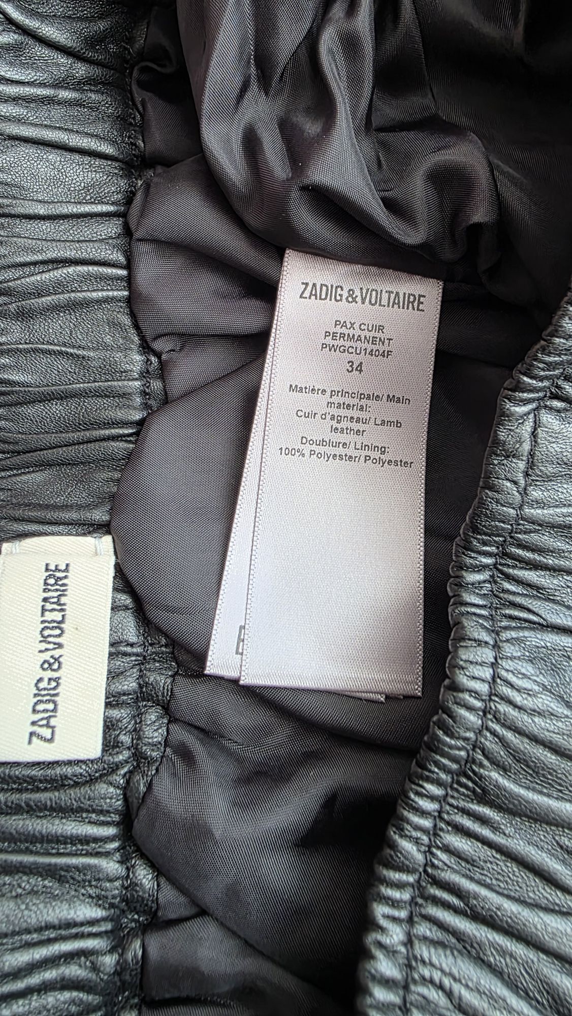 Zadig & Voltaire Buruşuk Deri Şort — görsel 11/20