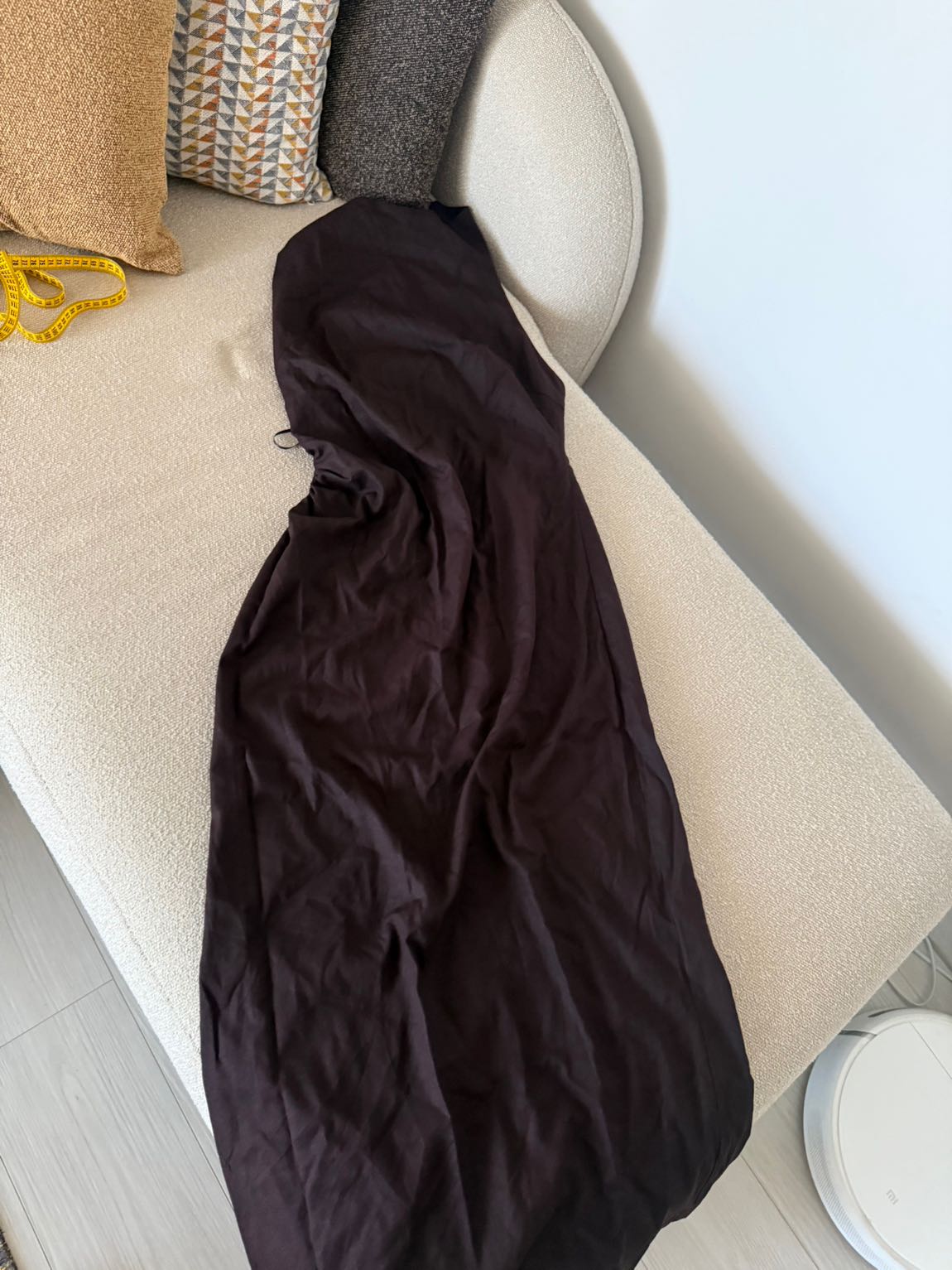 Keten halter yaka elbise — görsel 4/6