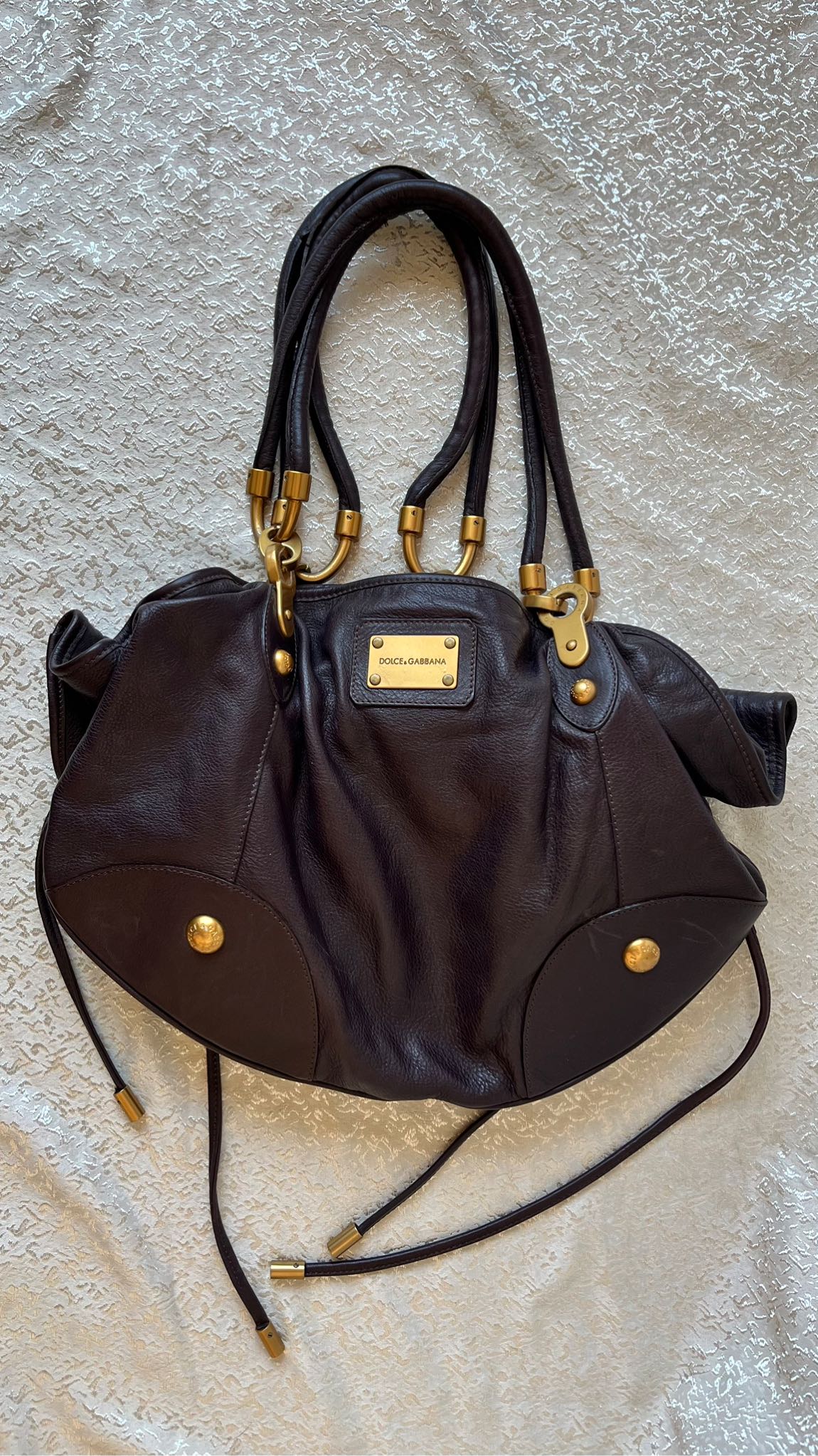 DOLCE & GABBANA Hakiki Deri Y2K Çanta 👇 — görsel 4/12