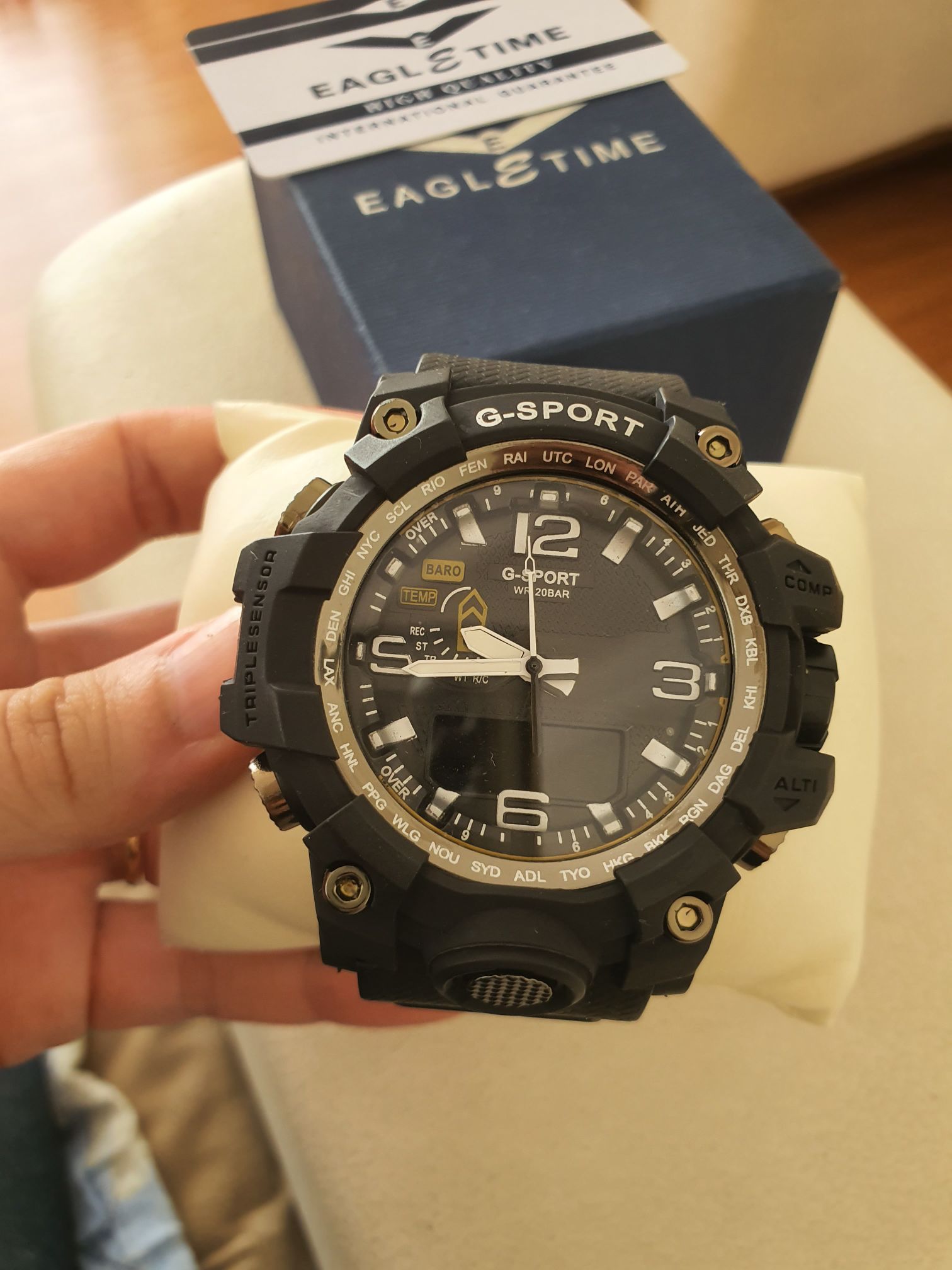 Eagle Time G-Sport Siyah Saat — görsel 3/9