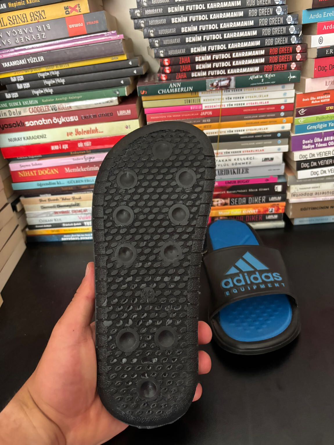 Adidas Siyah Mavi Terlik 38 Numara — görsel 4/5