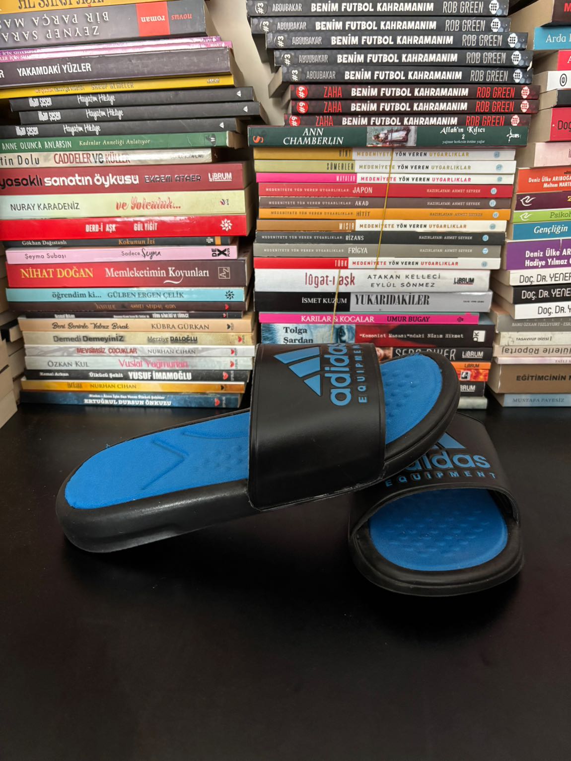 Adidas Siyah Mavi Terlik 38 Numara — görsel 3/5