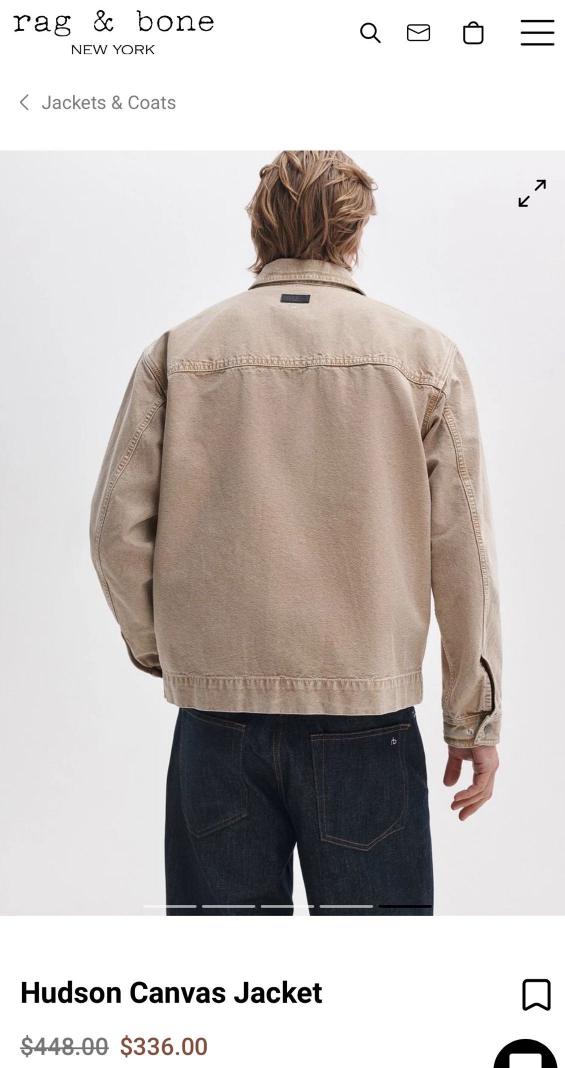 Rag & Bone Kanvas Ceket — görsel 4/9