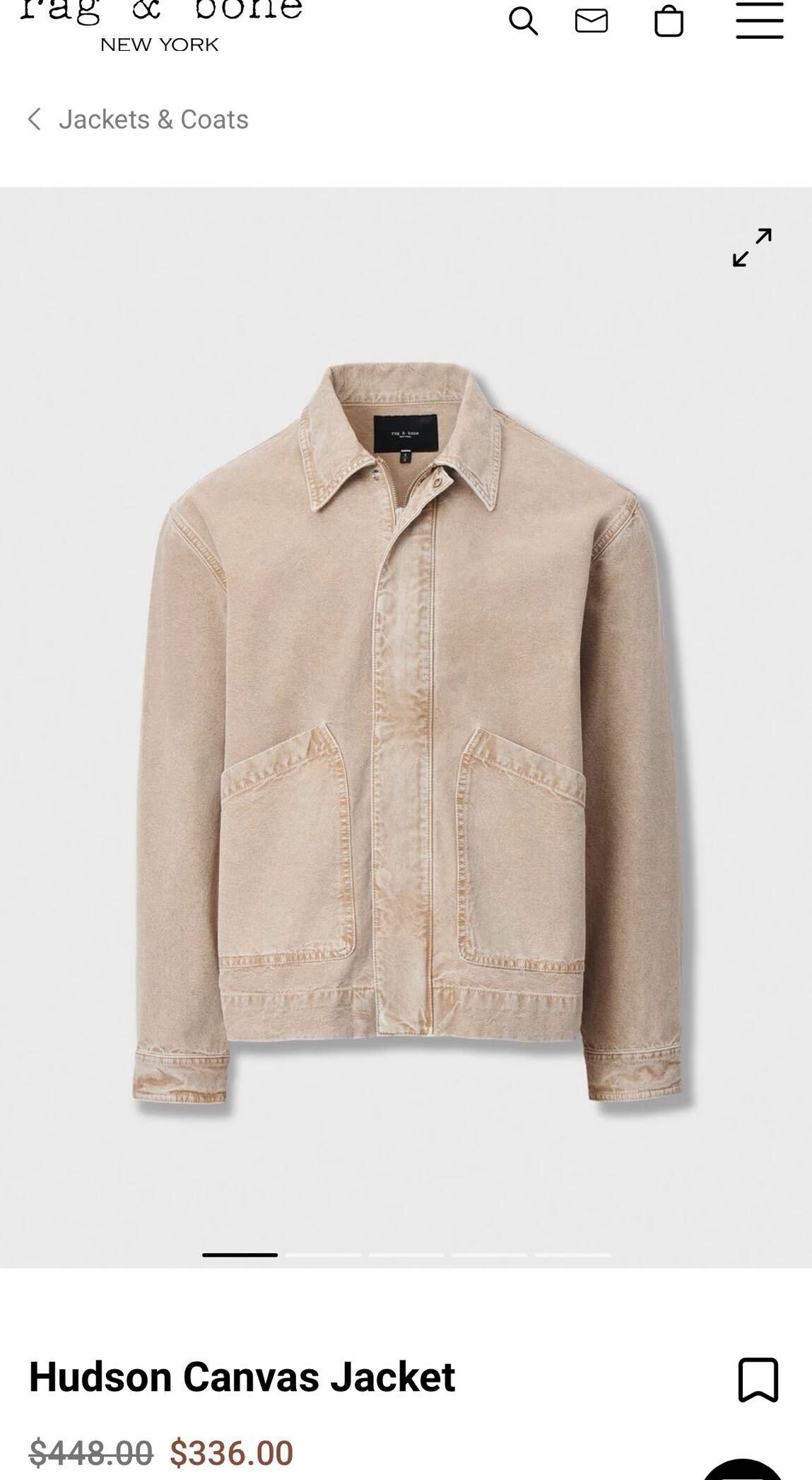 Rag & Bone Kanvas Ceket — görsel 2/9