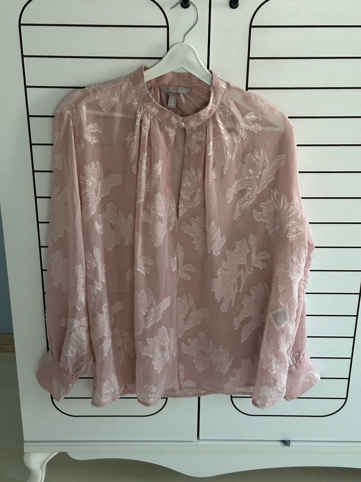 H&M Desenli Pembe Bluz — görsel 3/4