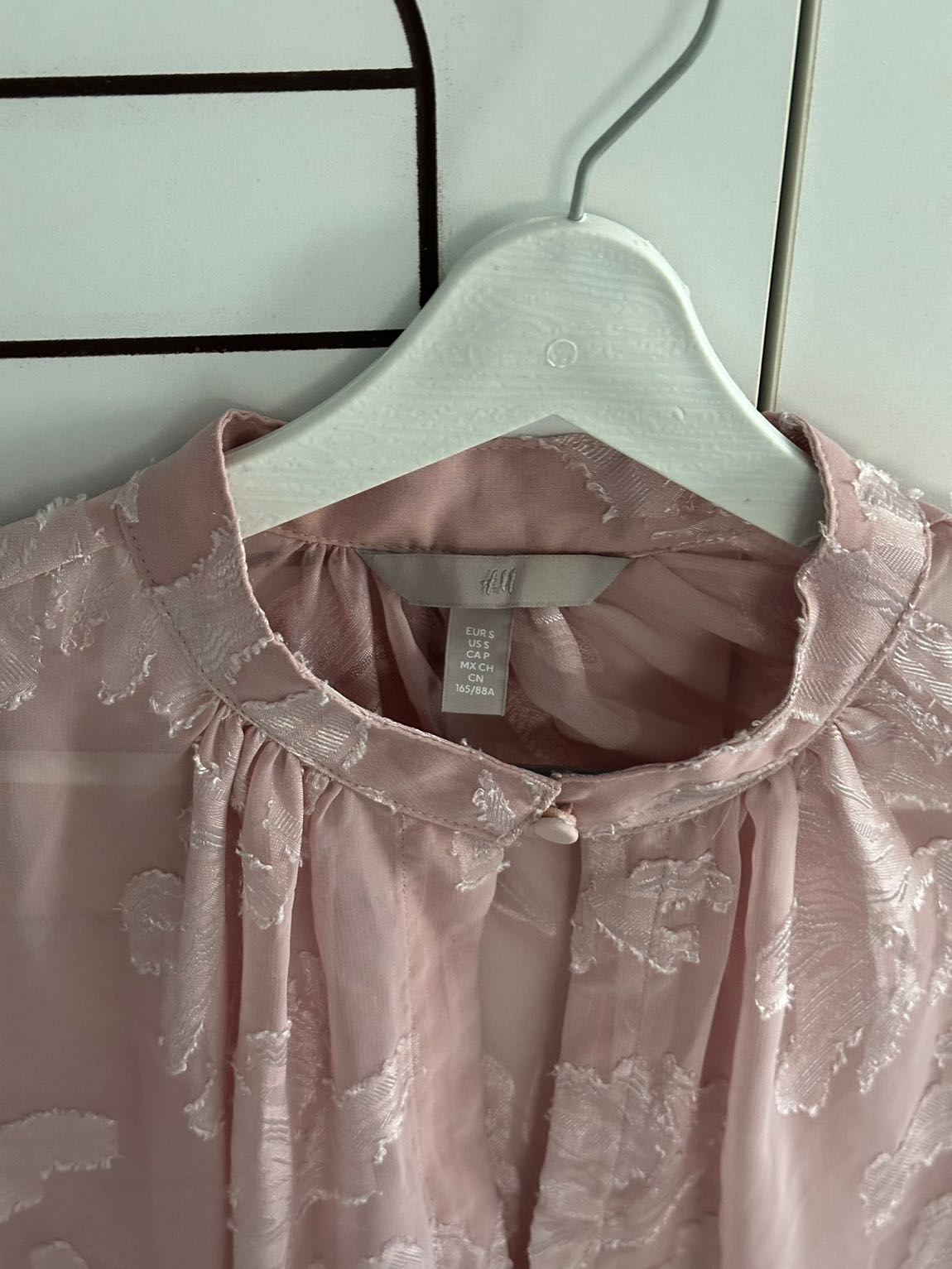 H&M Desenli Pembe Bluz — görsel 4/4
