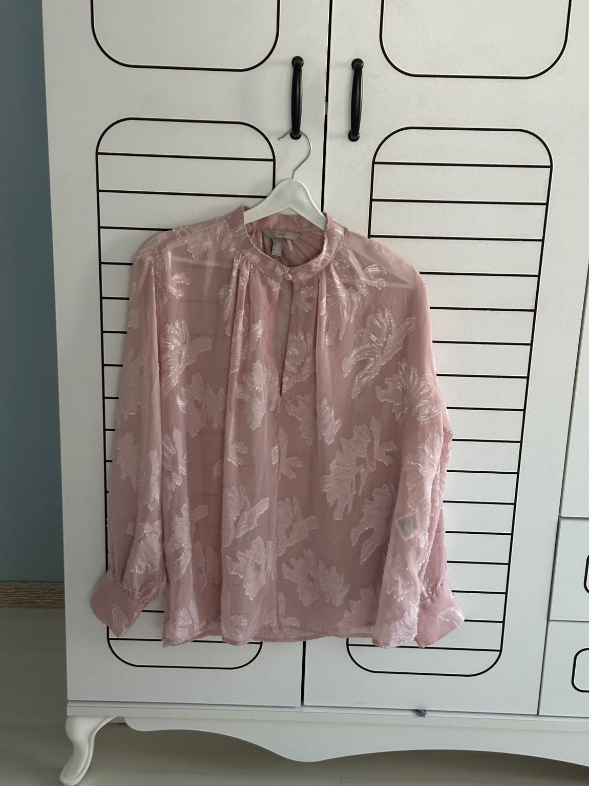 H&M Desenli Pembe Bluz — görsel 2/4