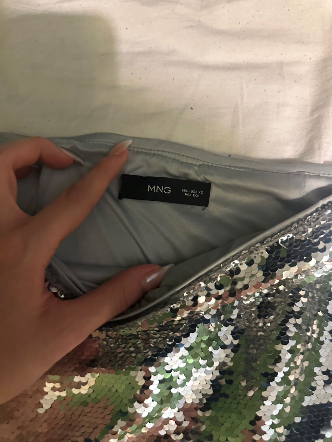 Pullu Gumus Mini Etek — görsel 4/6