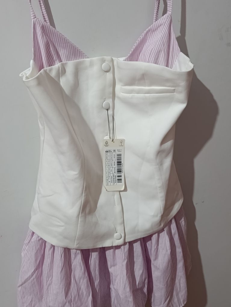 Beyaz Pembe mini elbise — görsel 2/3
