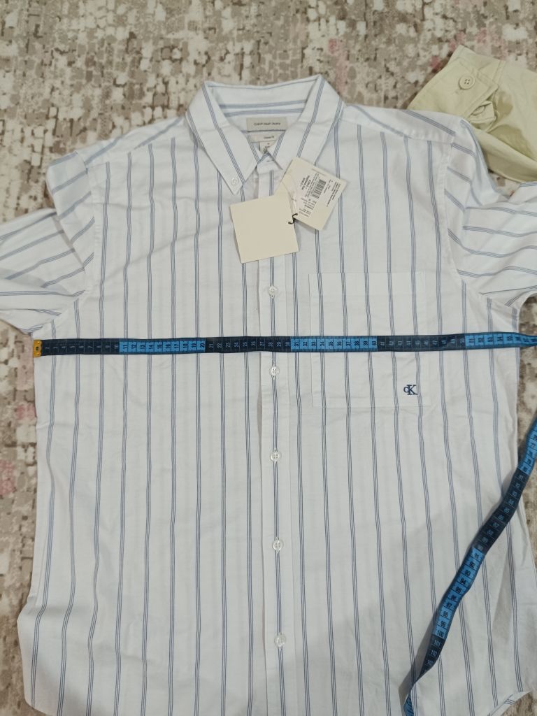 Calvin Klein Beyaz Çizgili Gömlek — görsel 6/7