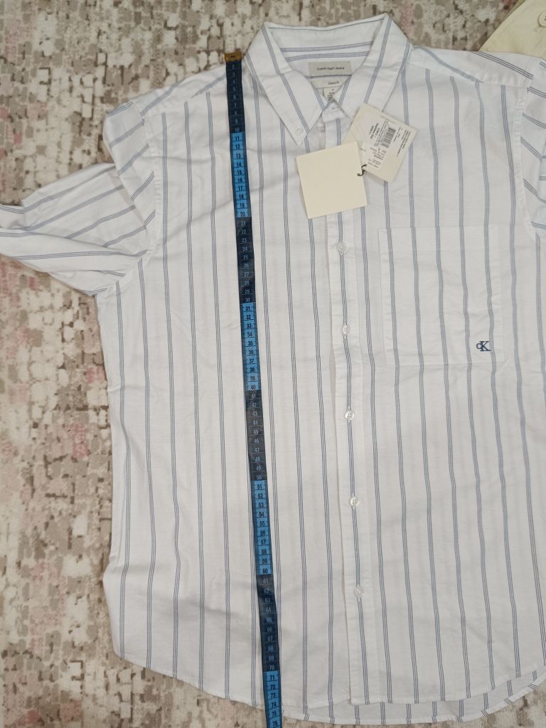 Calvin Klein Beyaz Çizgili Gömlek — görsel 7/7