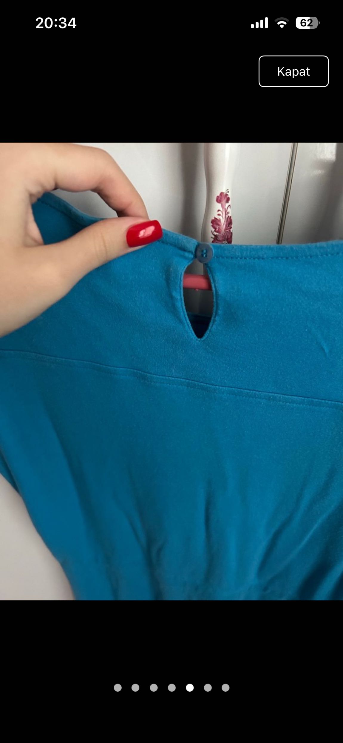 Lacoste Mavi Elbise — görsel 5/6