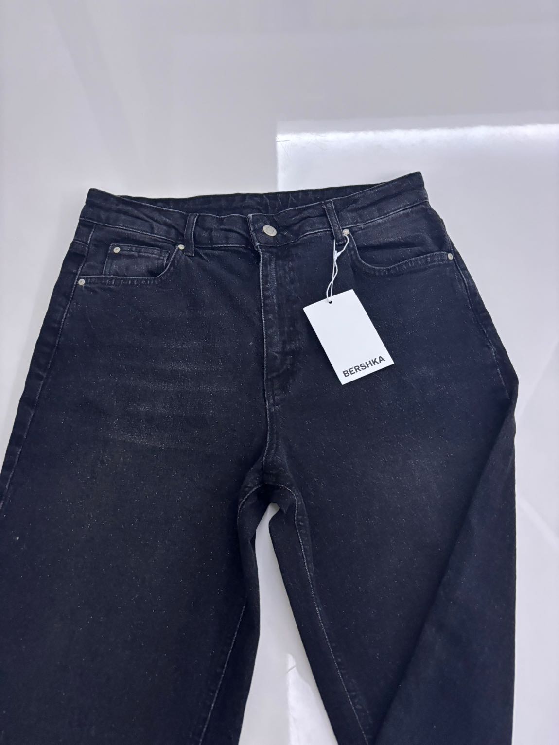 Bershka Siyah Jean Pantolon — görsel 2/3