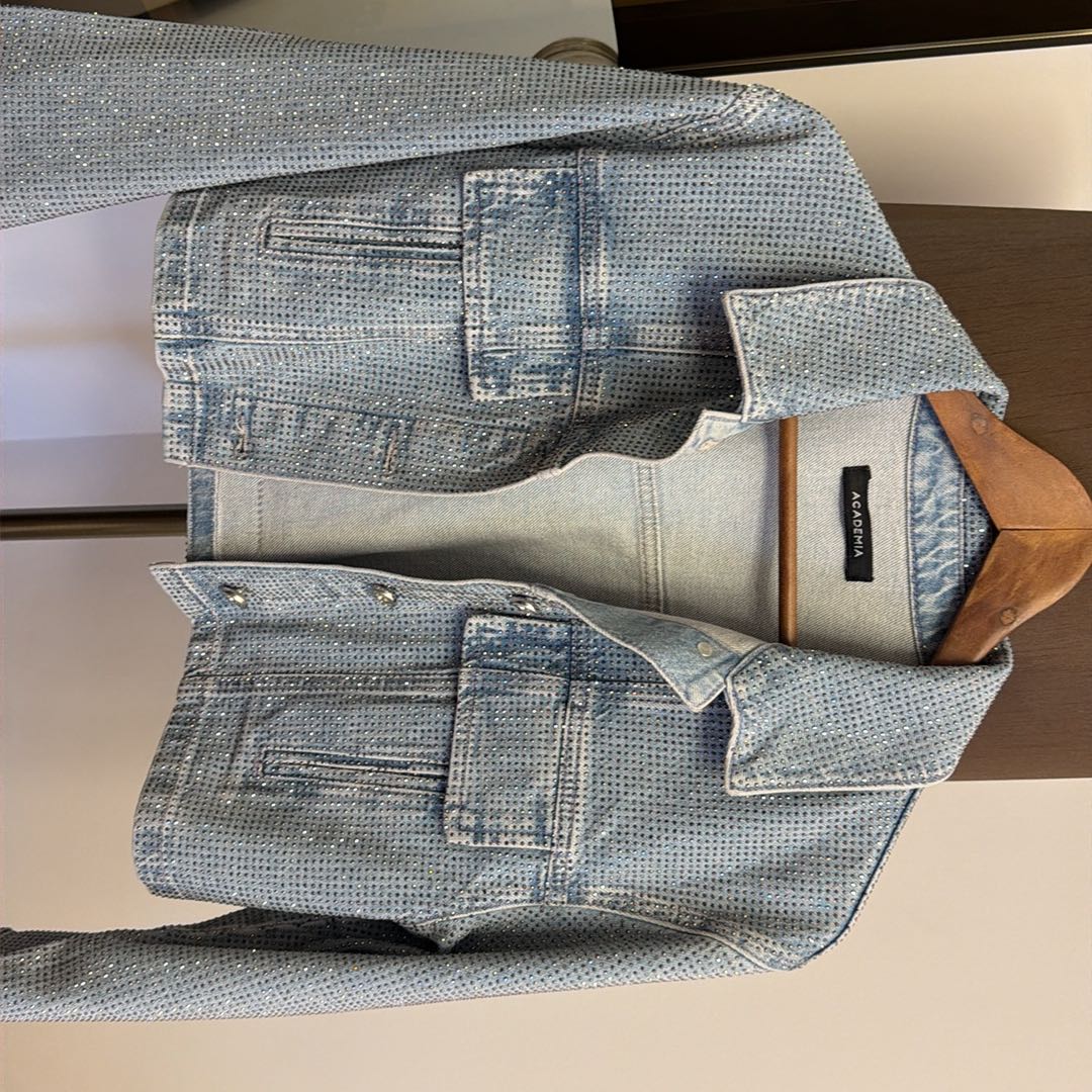 Pull&Bear Taşlı Kot Ceket — görsel 3/3