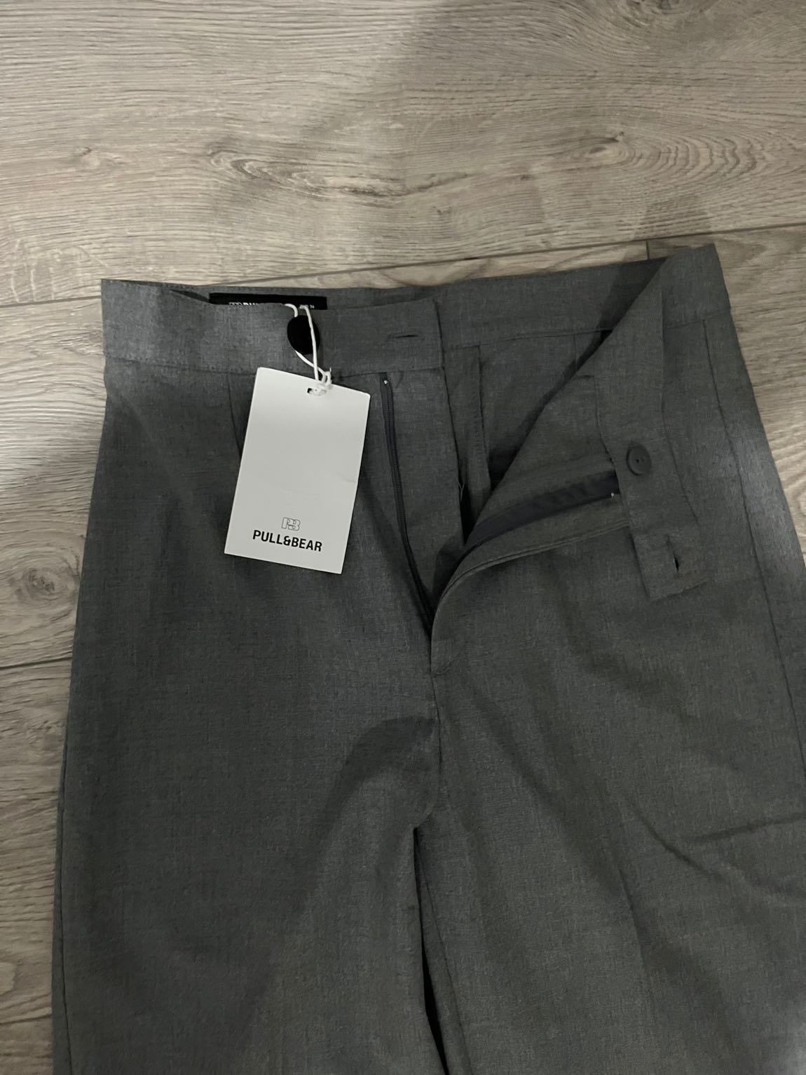 Pull & Bear gri kumaş pantolon 34 beden — görsel 4/6