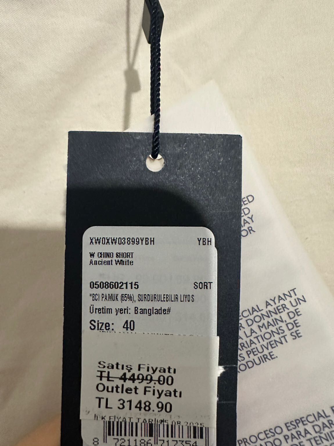 Tommy Hilfiger Bej Şort — görsel 3/5