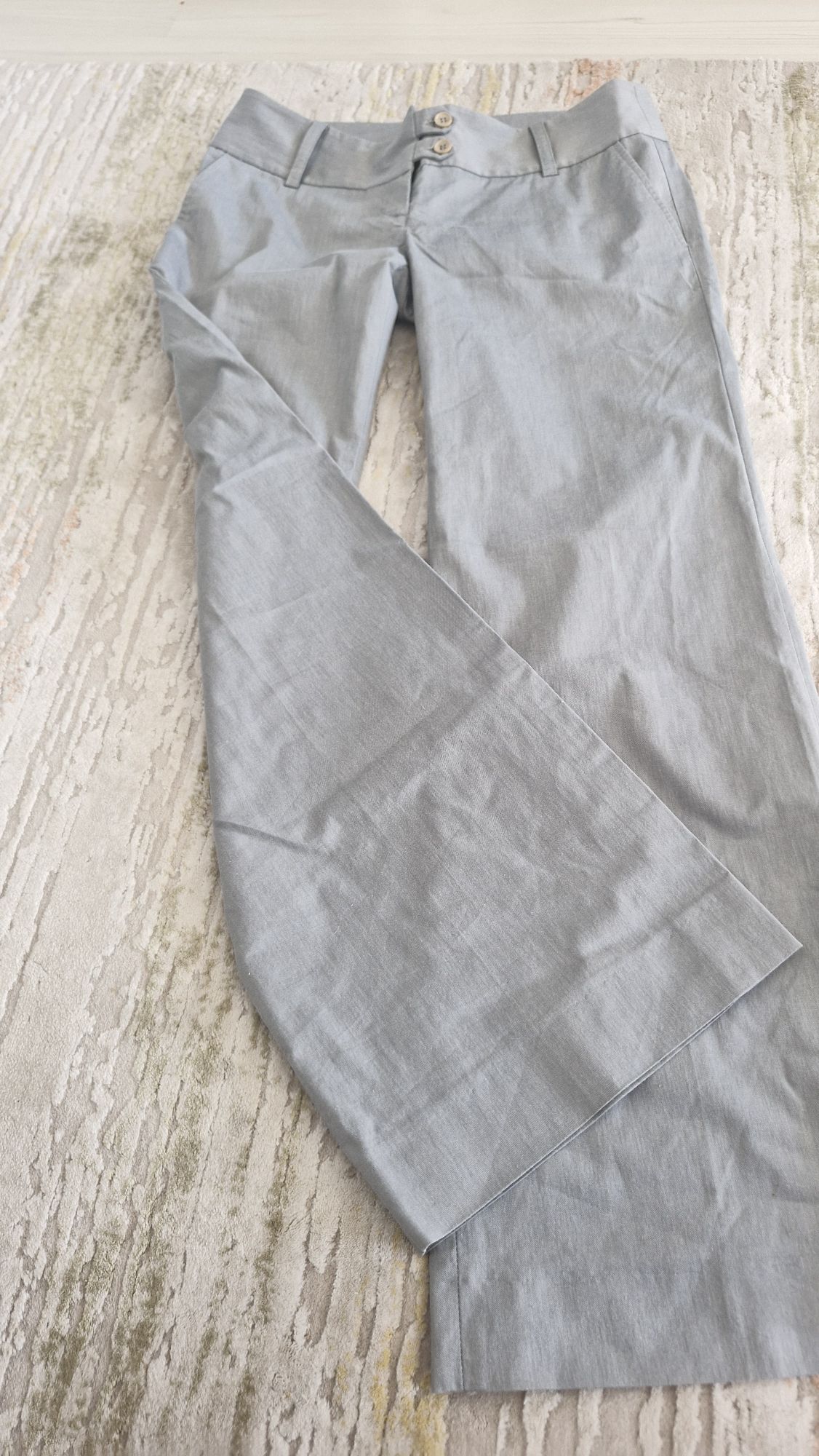 Gri Kadın Özel Dikim Düşük Bel Pantolon — görsel 5/5