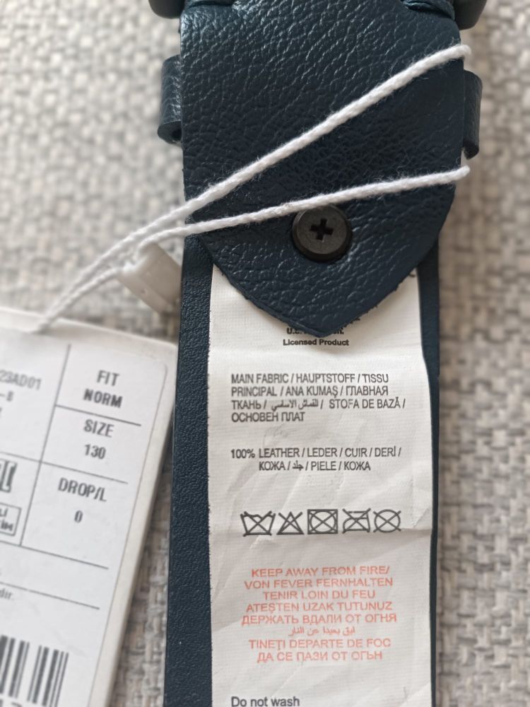 U.S. Polo Assn. %100 Deri Lacivert Kemer — görsel 5/7