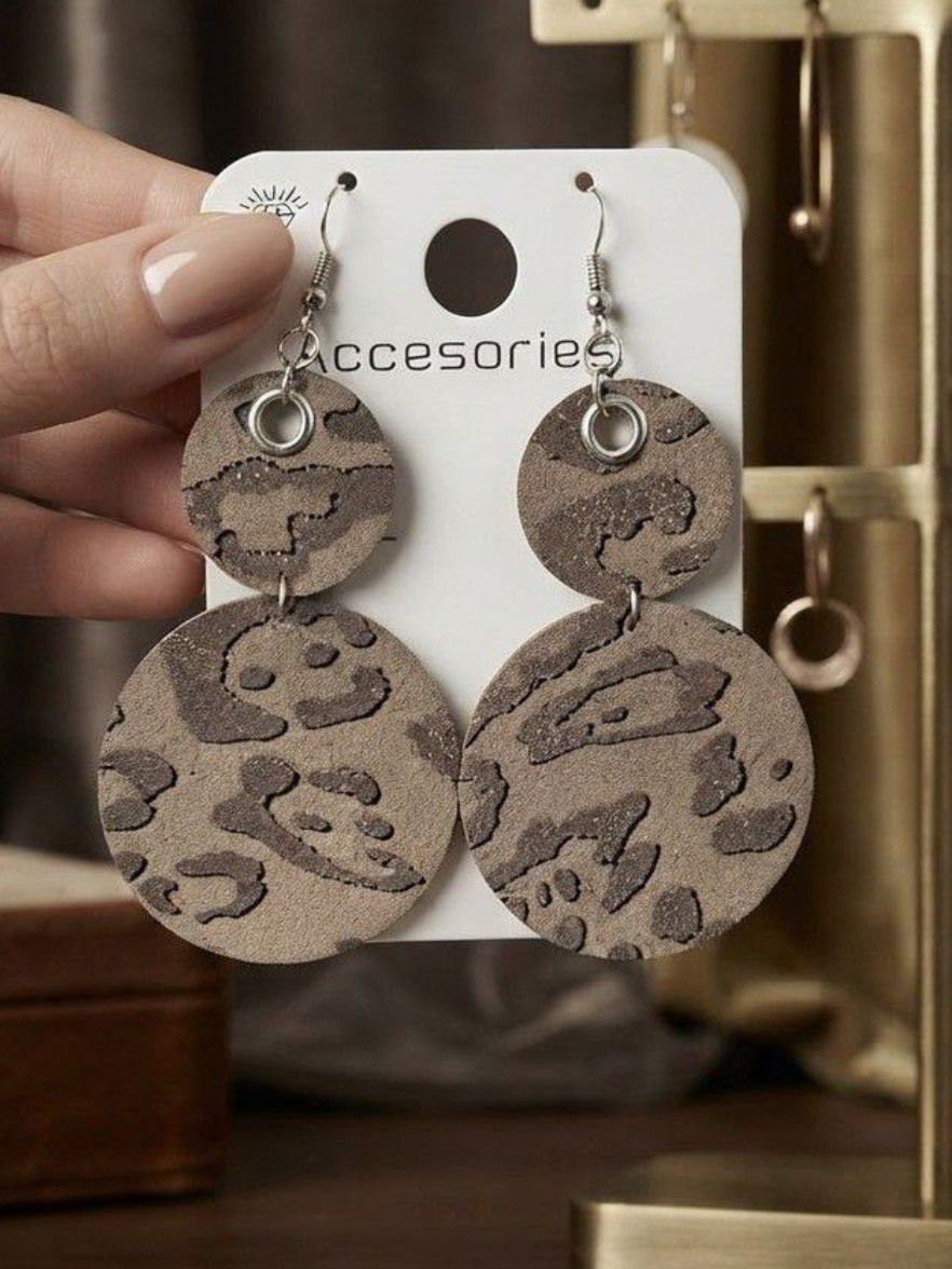 Leopar Desen Küpe — görsel 2/3