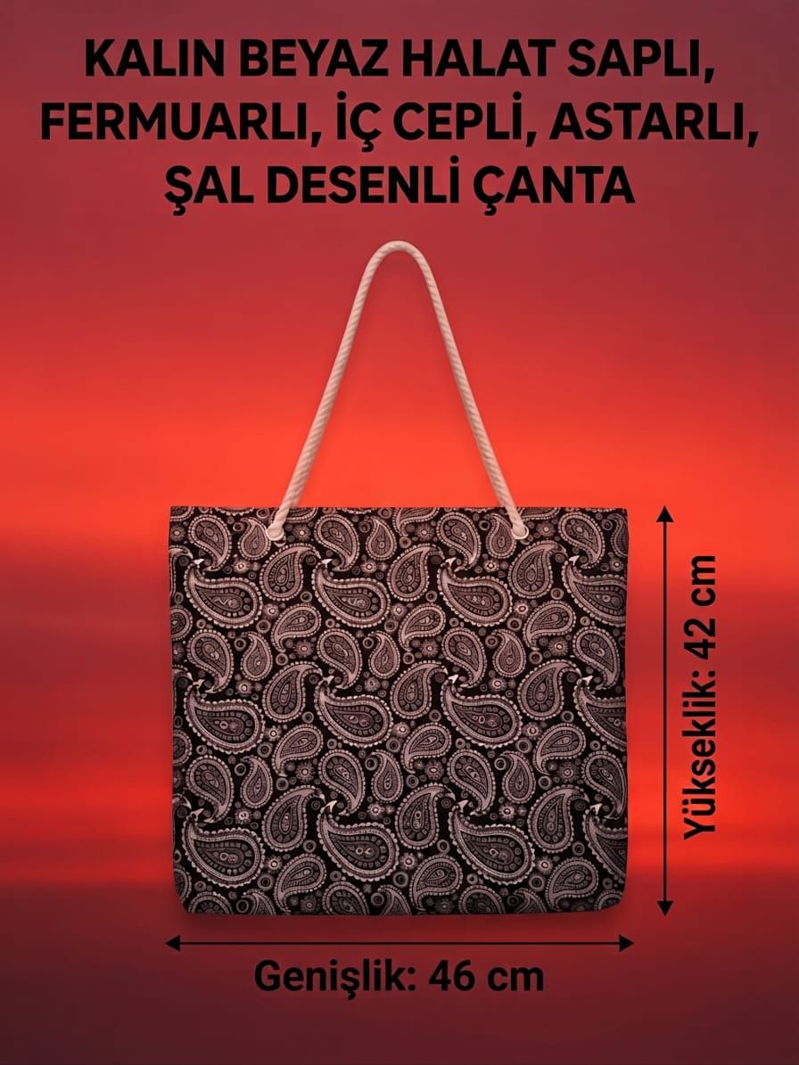 Şal Desenli Çanta — görsel 2/2