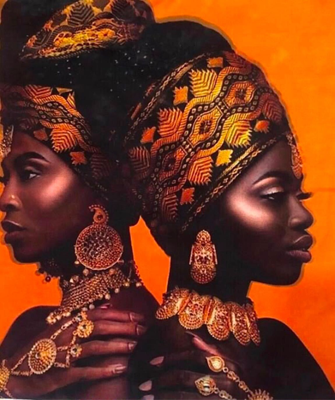 2 adet Afrika Kadın Desenli Kılıfı Seti — görsel 8/8