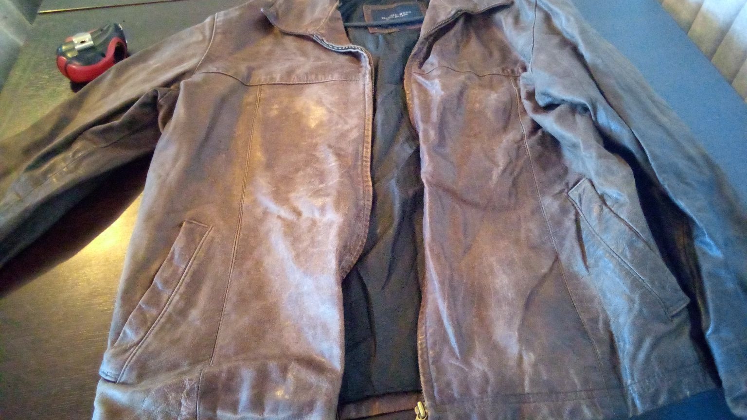 Rifle Siyah Deri Ceket bomber Classics — görsel 6/8