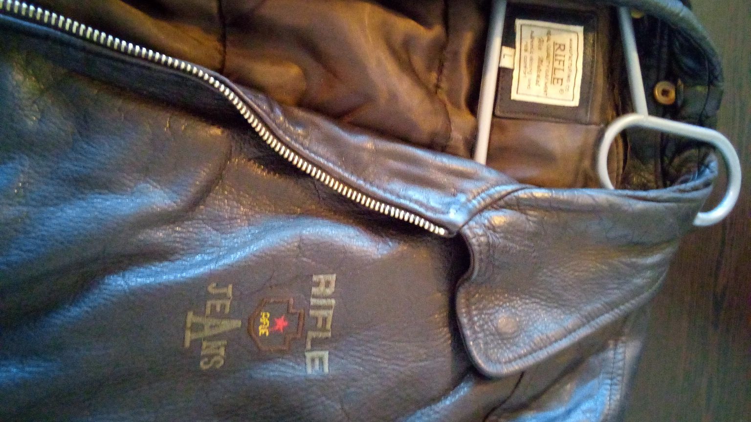 Rifle Siyah Deri Ceket bomber Classics — görsel 3/8
