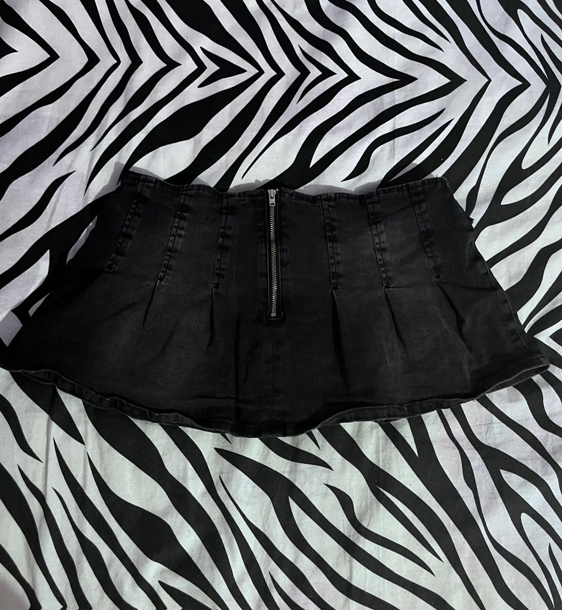 Urban Orjinal Vintage 00s Mini Kot Etek — görsel 3/6
