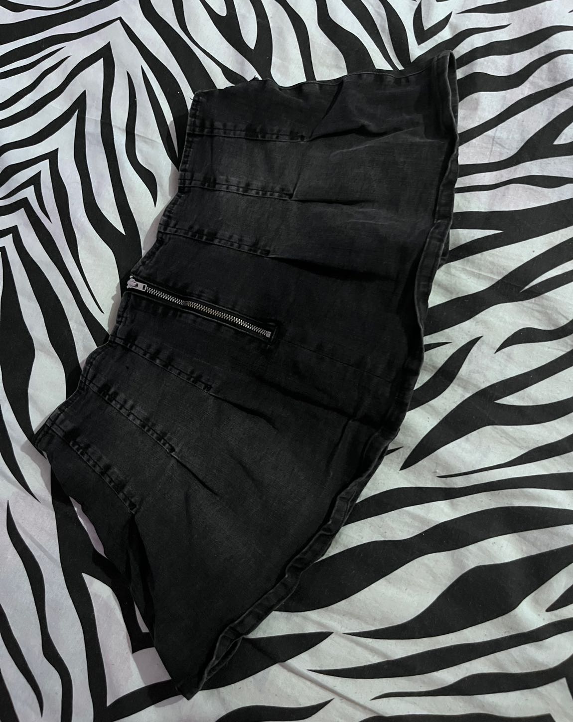 Urban Orjinal Vintage 00s Mini Kot Etek — görsel 4/6