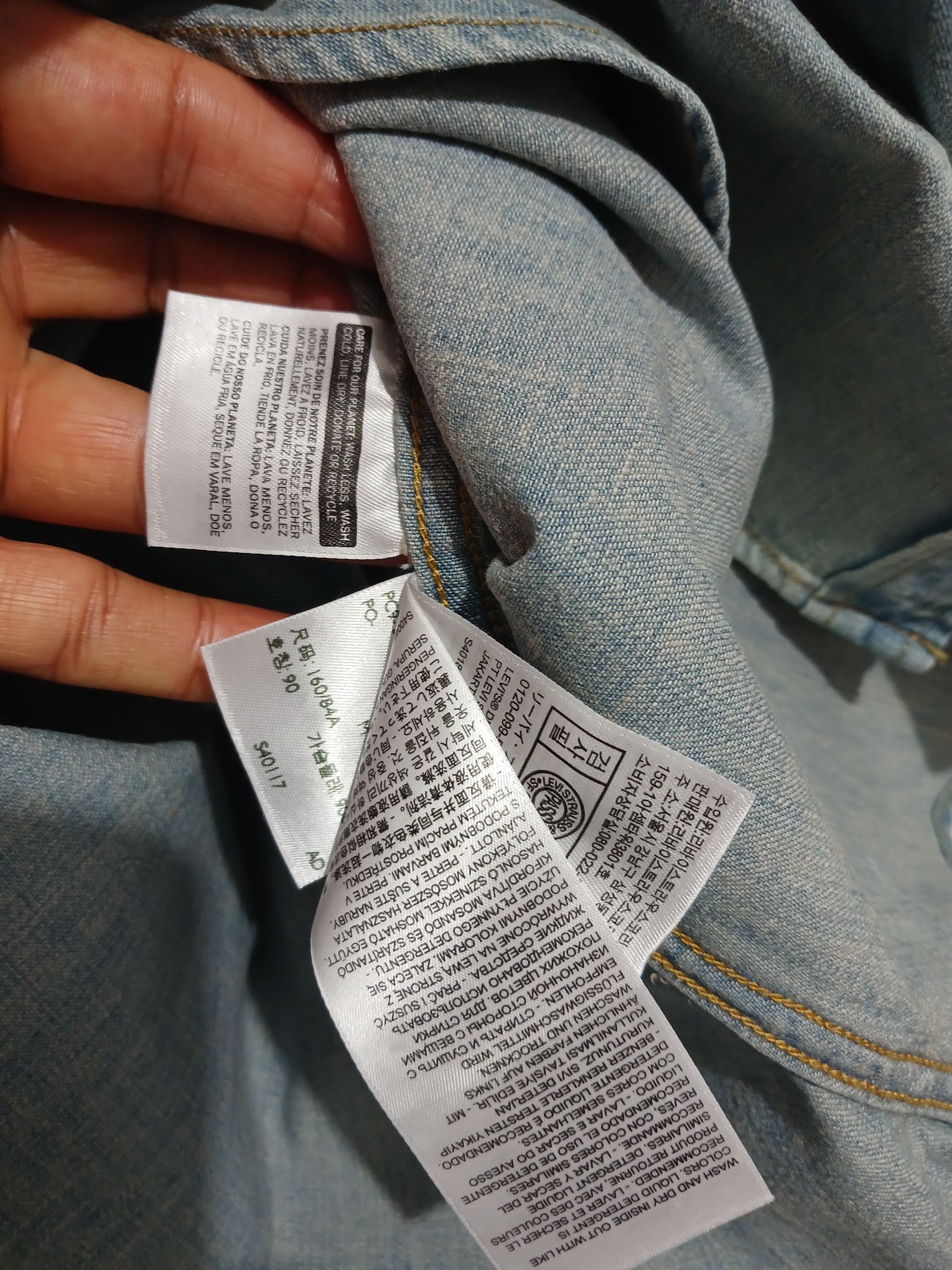 Levi's orijinal hatasız Kot Gömlek — görsel 6/6
