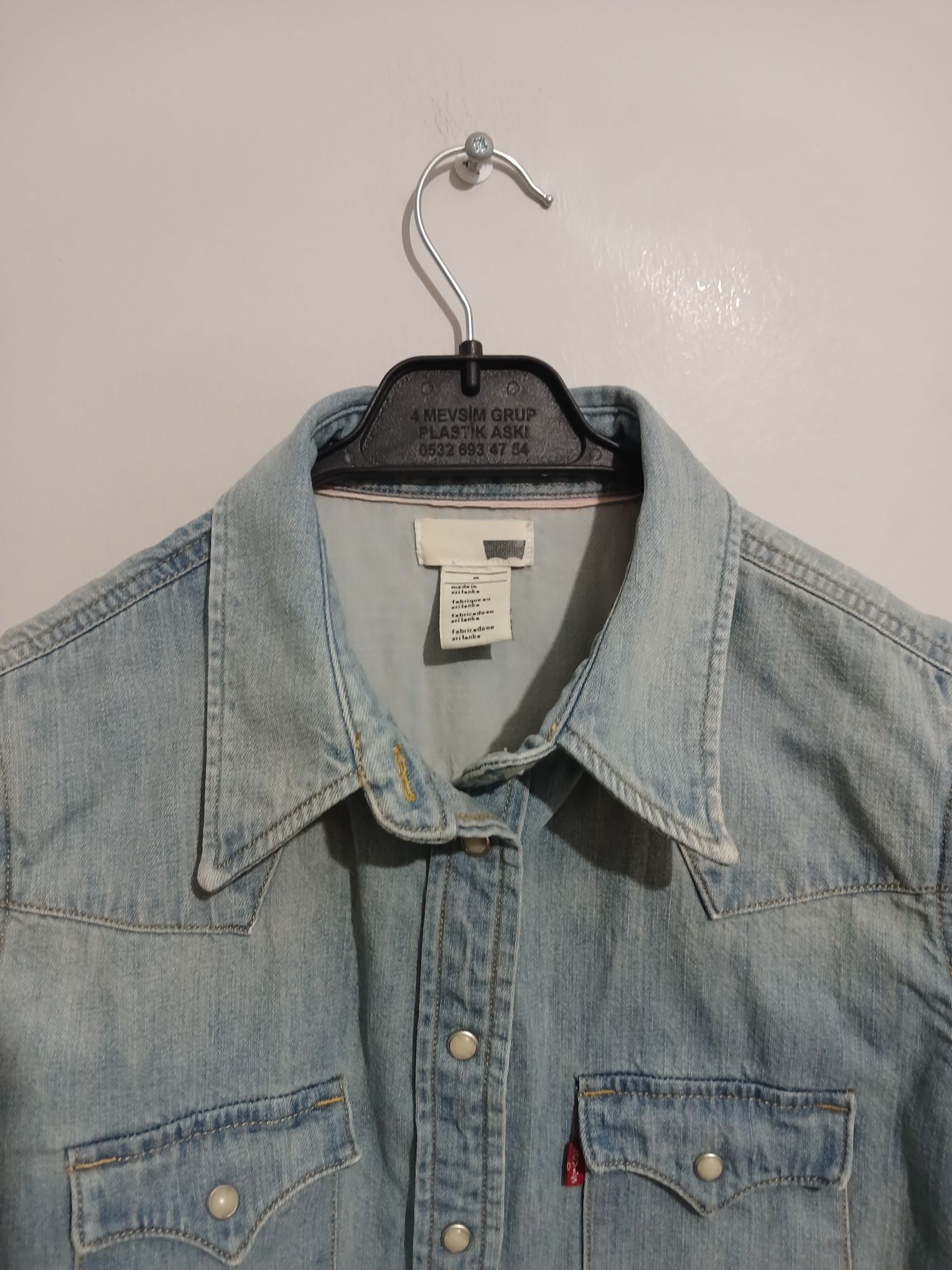 Levi's orijinal hatasız Kot Gömlek — görsel 2/6