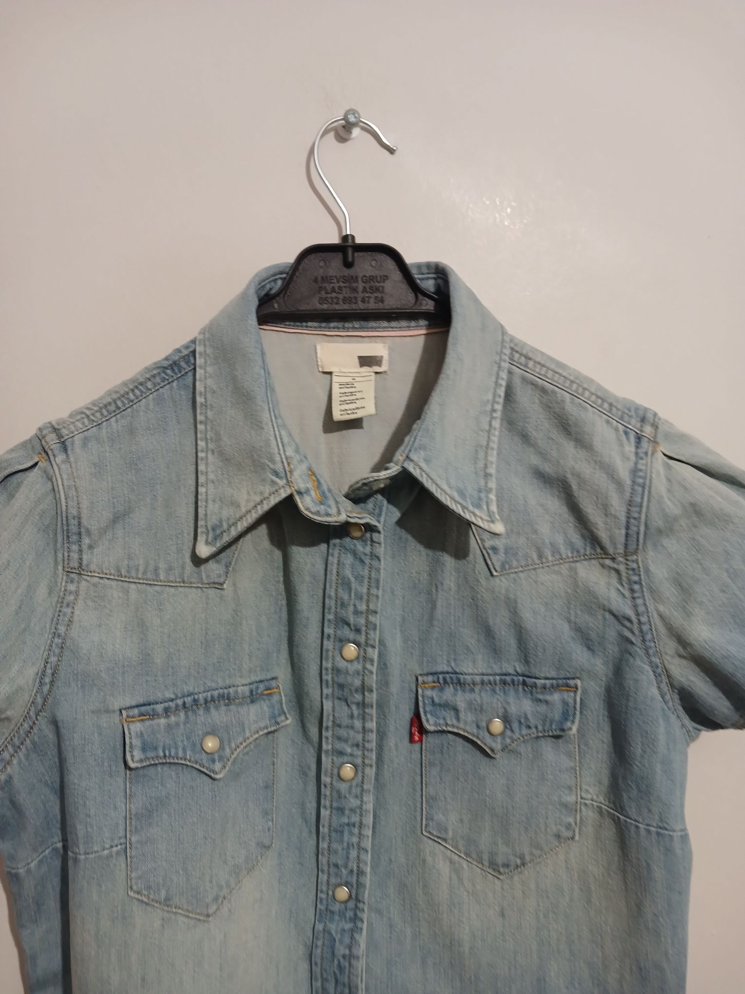 Levi's orijinal hatasız Kot Gömlek — görsel 4/6