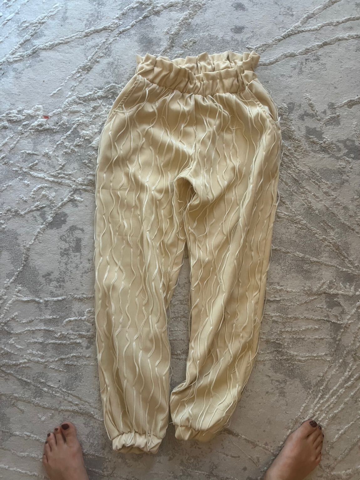 Zara Bej Detaylı Pantolon hiç giyilmedi — görsel 5/9