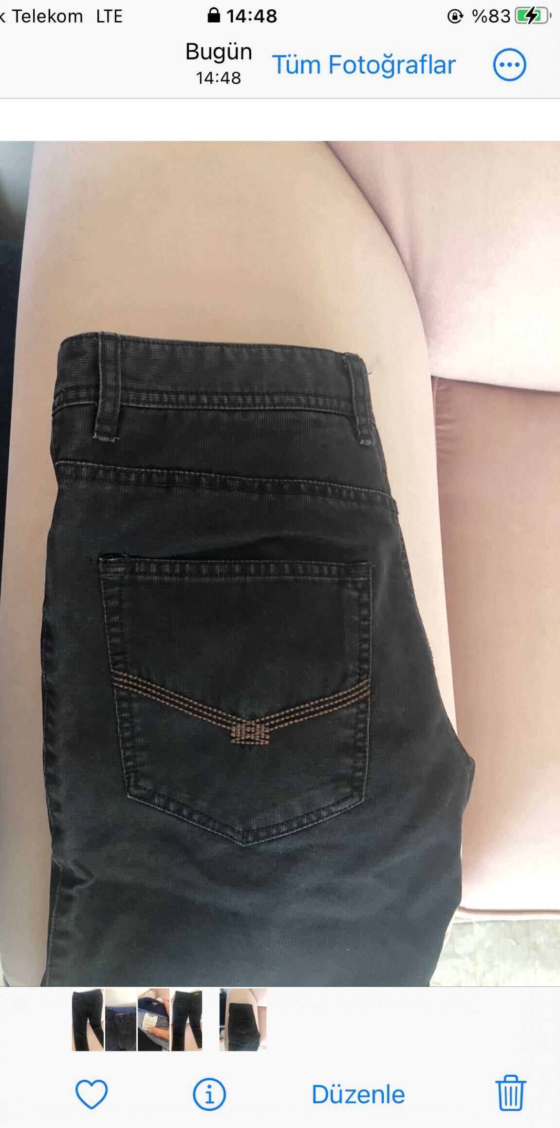Kiğılı Siyah Slim Fit Pantolon 48 beden — görsel 3/5