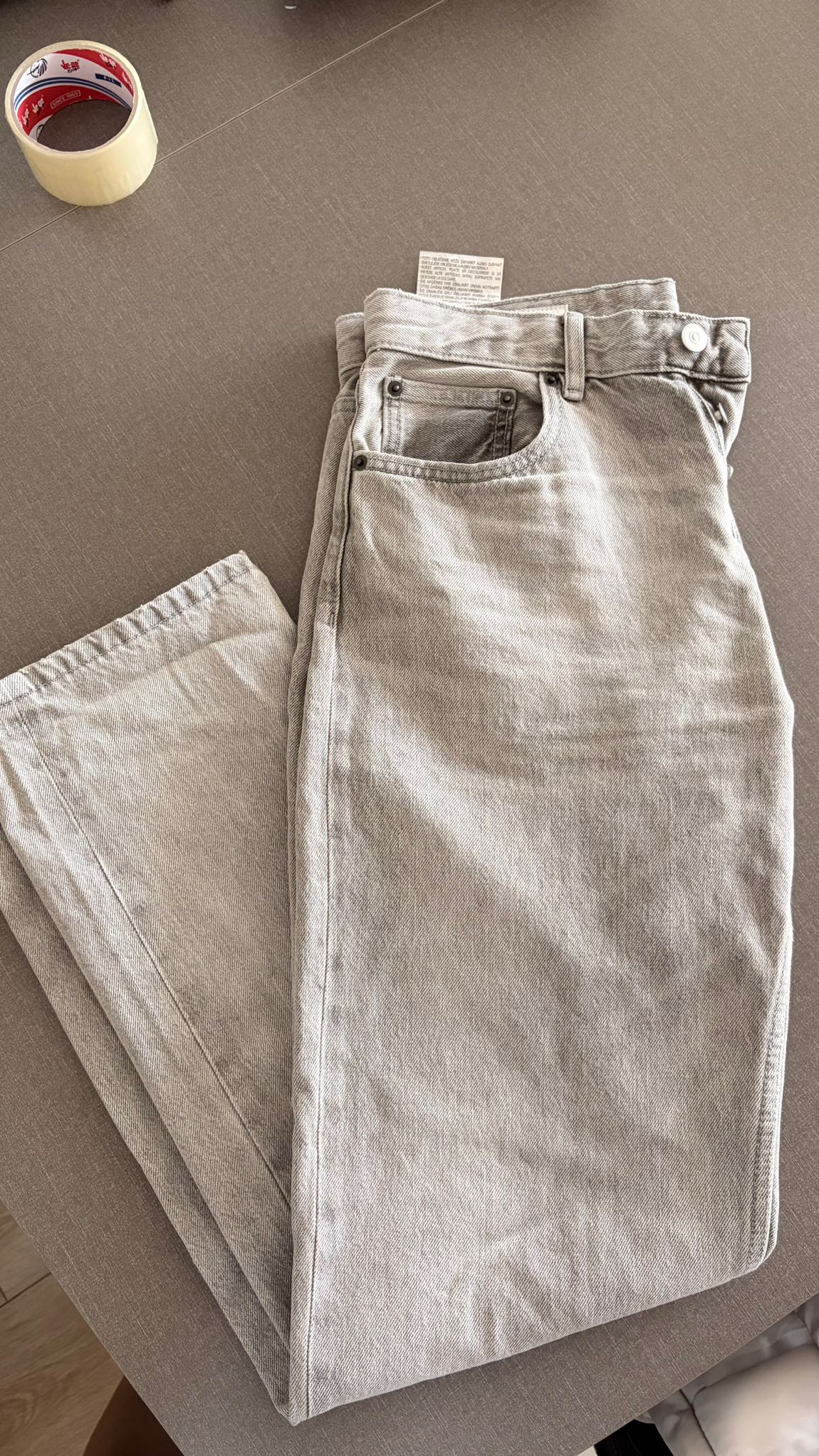 ZARA Gri Erkek Jean — görsel 4/5