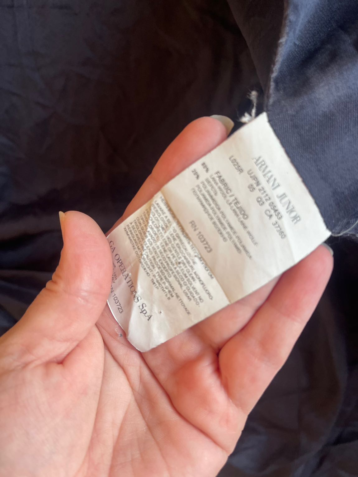 Armani junıor Lacivert Kaban — görsel 7/7
