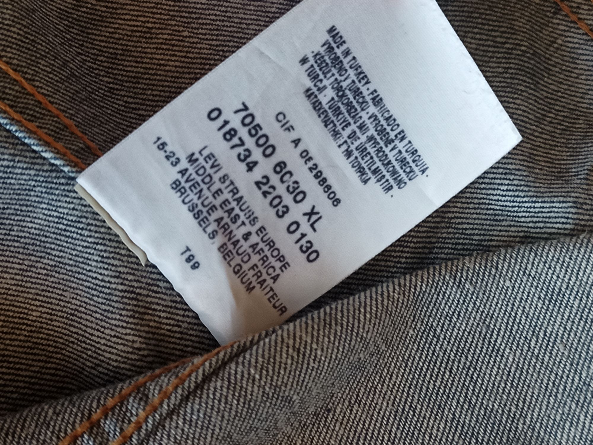 Vintage Levi’s denim ceket — görsel 4/5