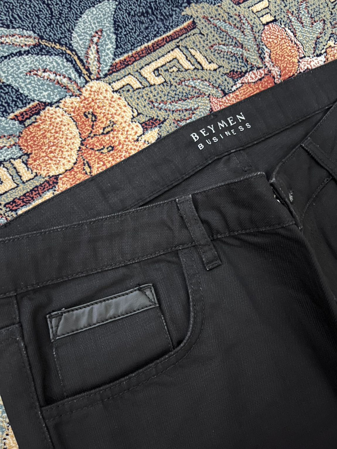 Beymen Business Erkek Siyah Kot Pantolon — görsel 2/8