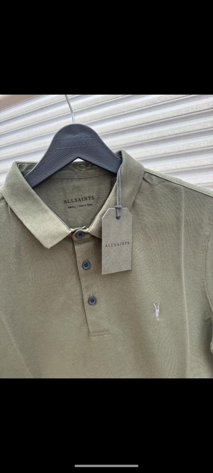 AllSaints Yeşil Polo Yaka T-Shirt — görsel 3/3