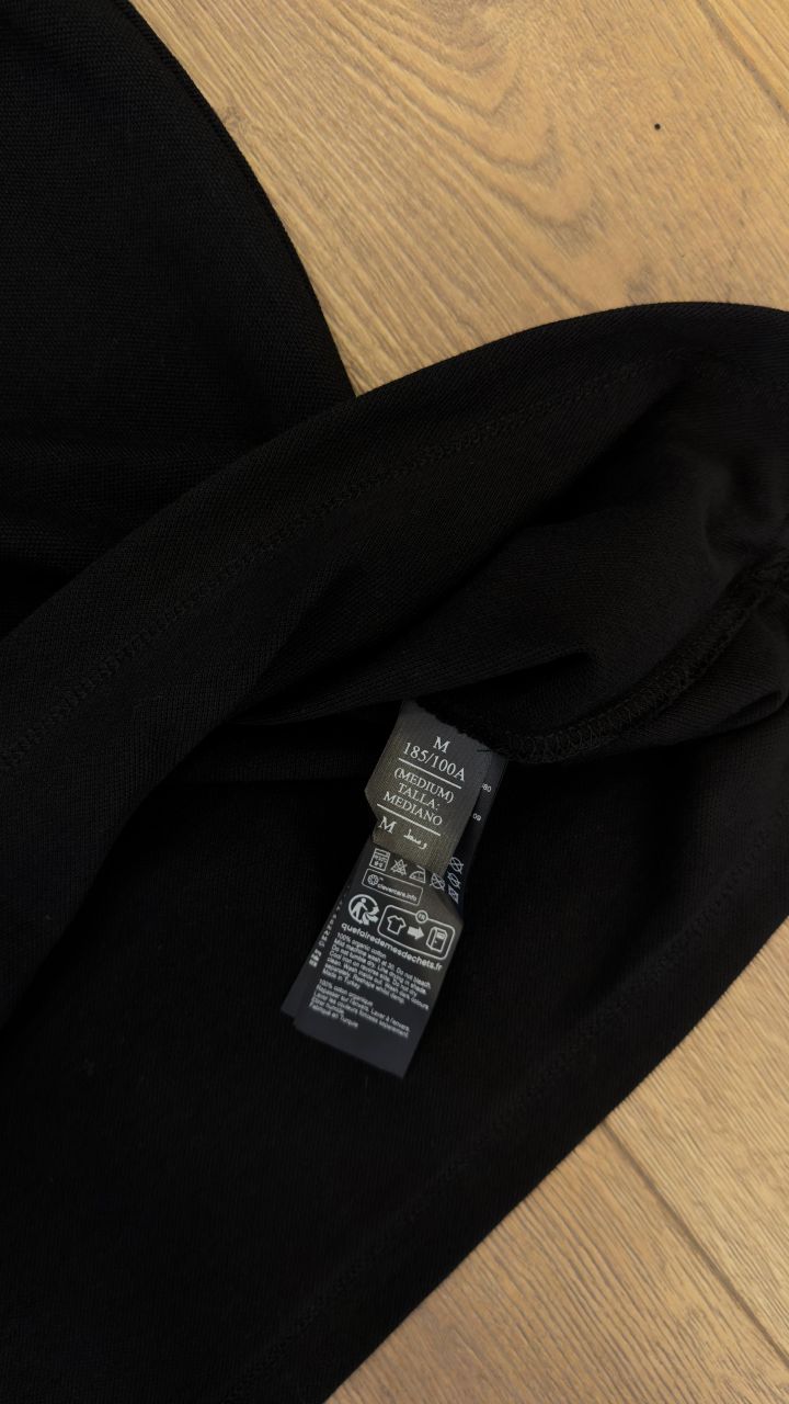 All Saints Siyah Polo Yaka Tişört — görsel 4/4
