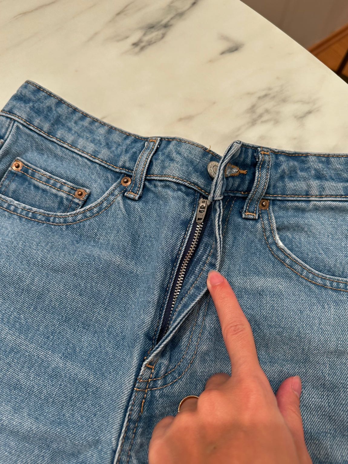 Zara Denim şort kot Şort — görsel 7/10