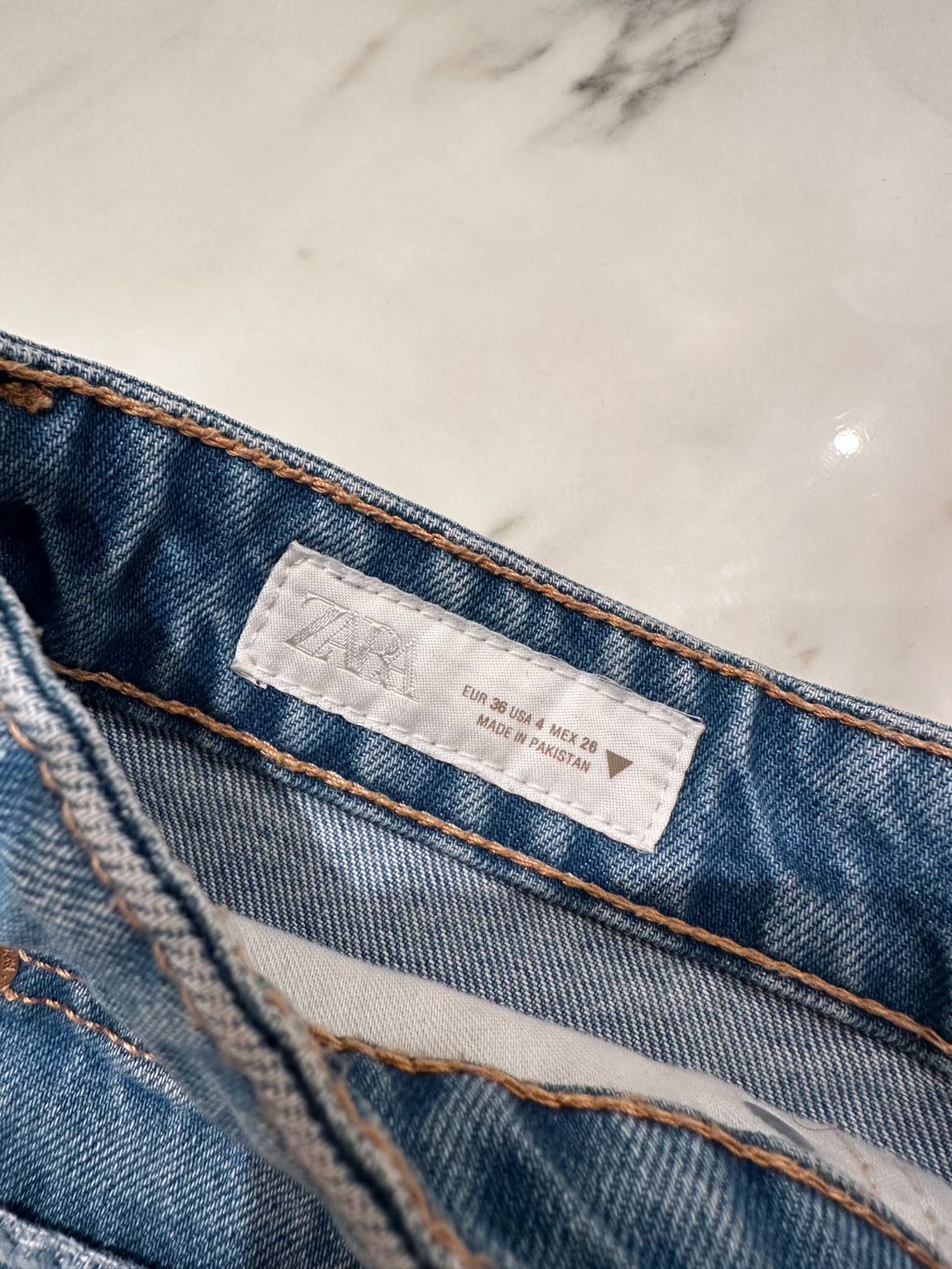 Zara Denim şort kot Şort — görsel 2/10